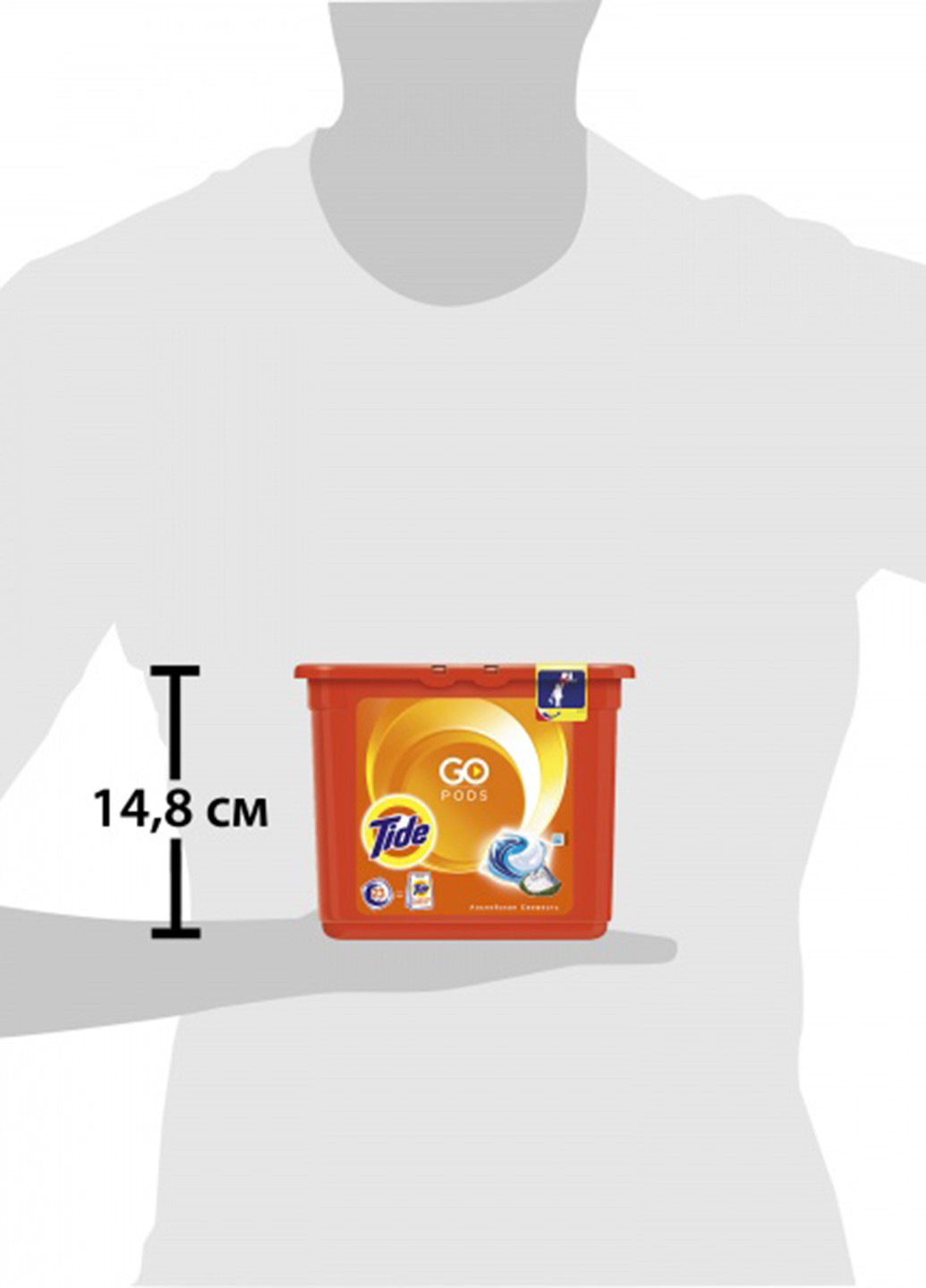 Капсули для прання білих і кольорових тканин (23 шт.) Tide (132543324)