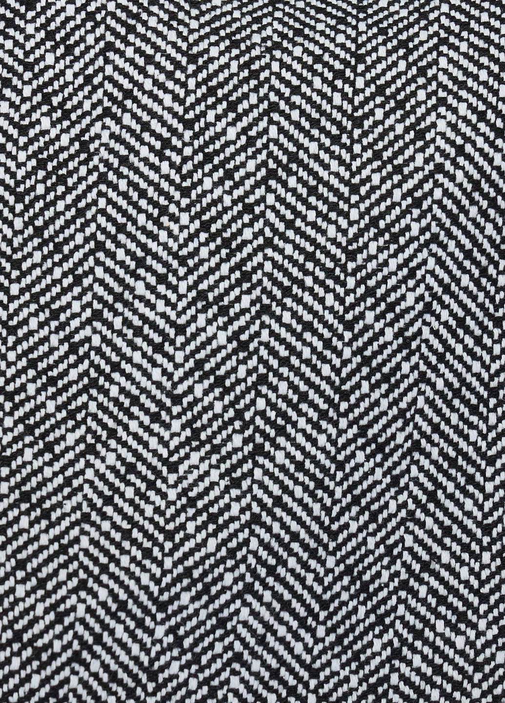 Чорно-білий демісезонне Пальто двобортне SHEIN