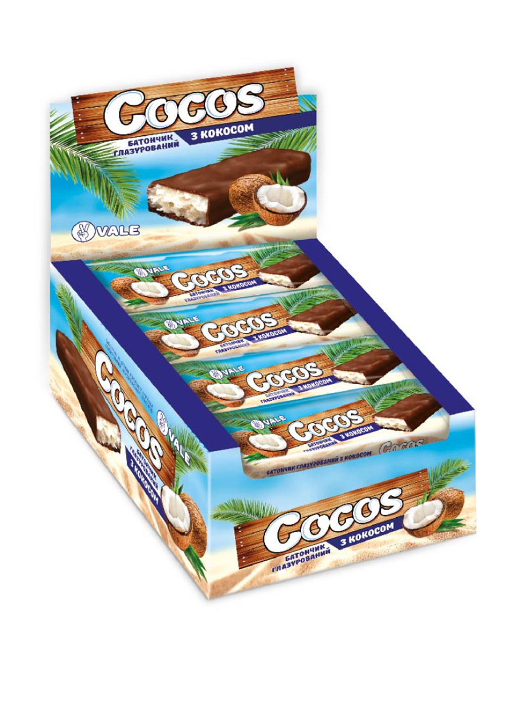 Батончик злаковый Cocos Bar, 25x35 г Vale (251165242)