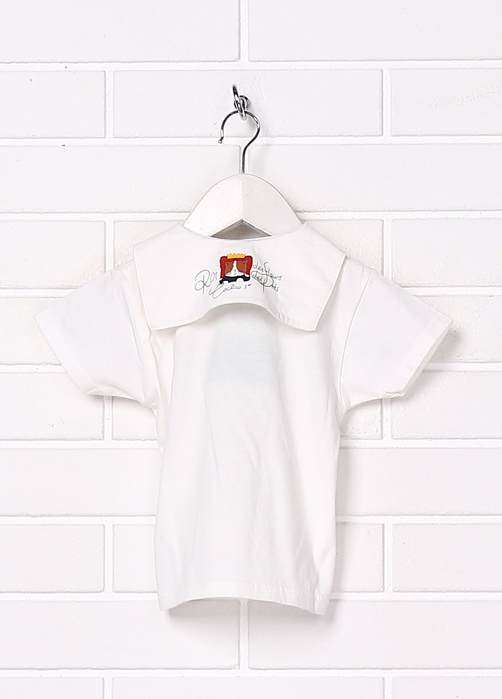 Белая детская футболка-поло для мальчика Catimini