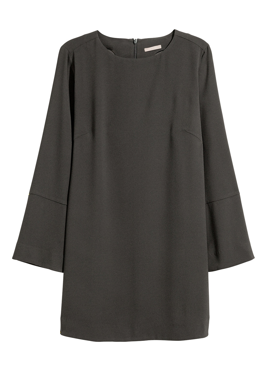 Темно-серое кэжуал платье футляр H&M однотонное