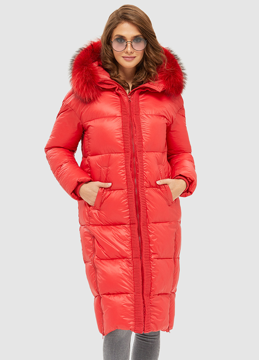 Червона зимня куртка MN