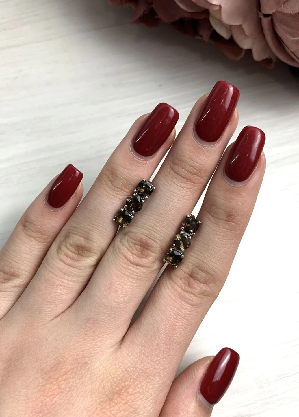 Серьги Silver Flame (164343436)