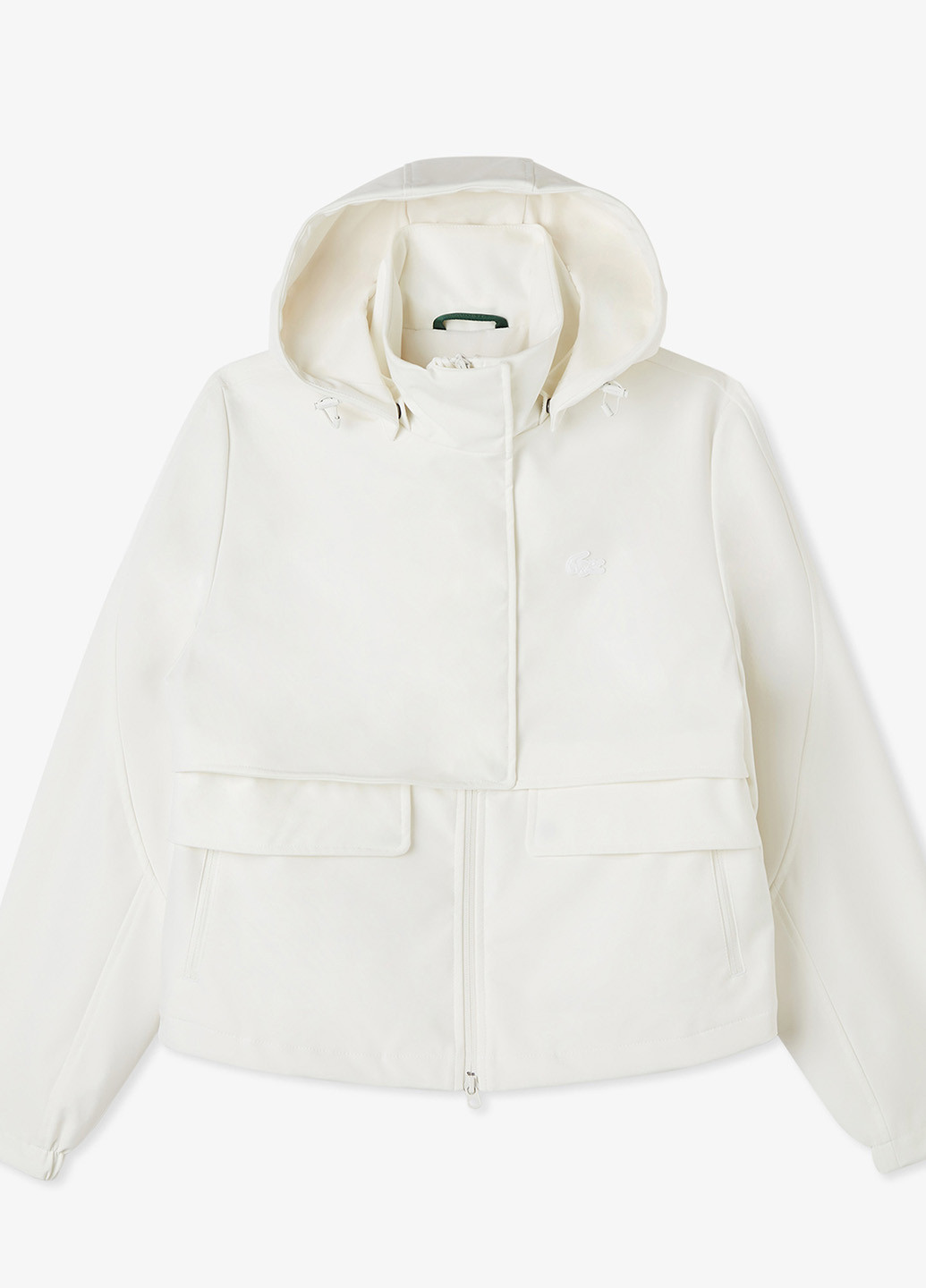 Біла демісезонна куртка Lacoste