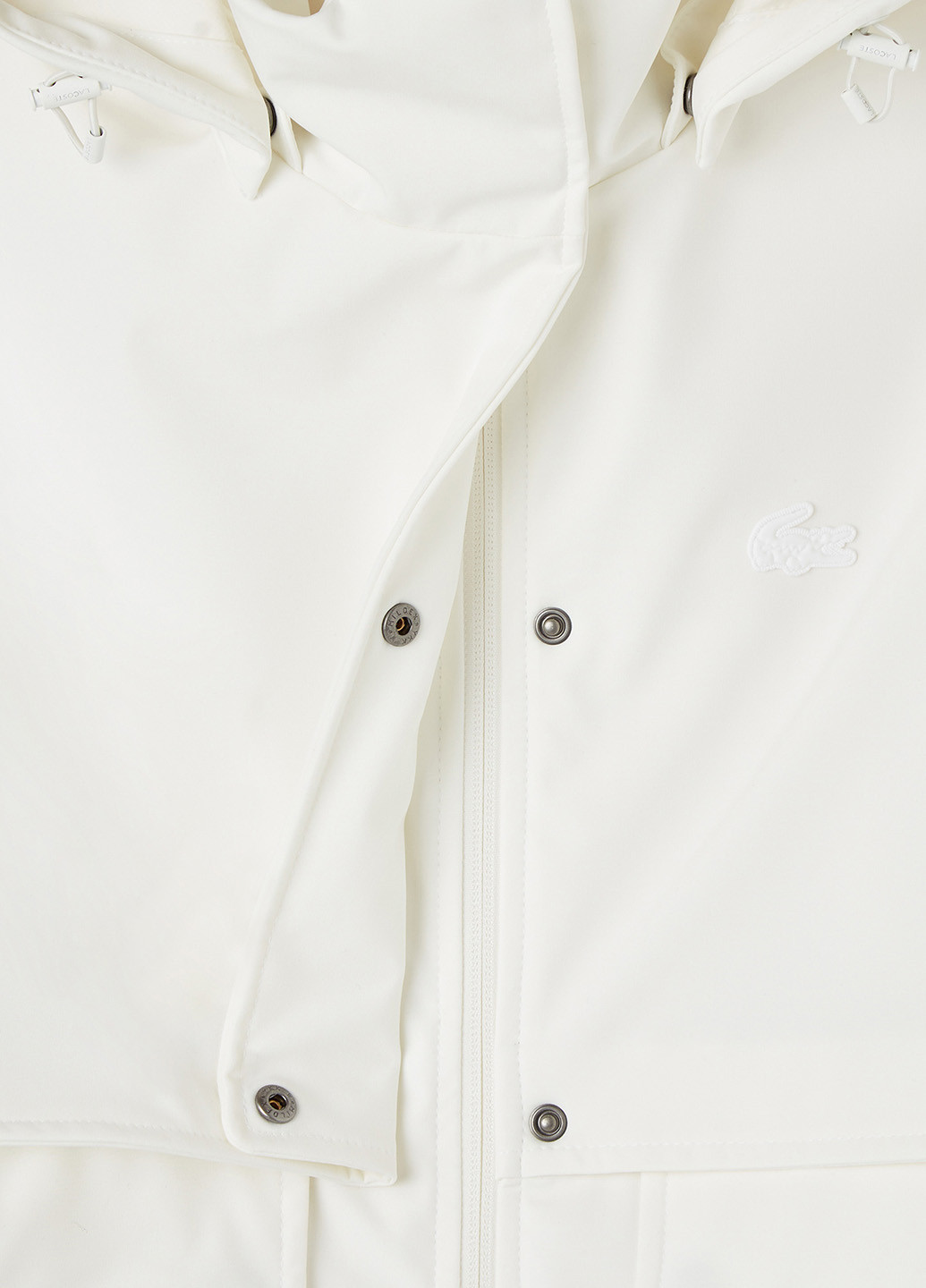 Біла демісезонна куртка Lacoste