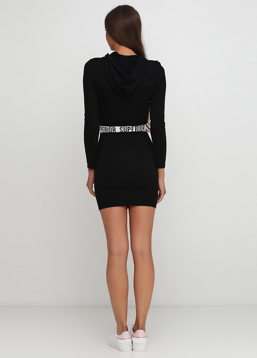 Чорно-білий кежуал плаття, сукня H&M однотонна