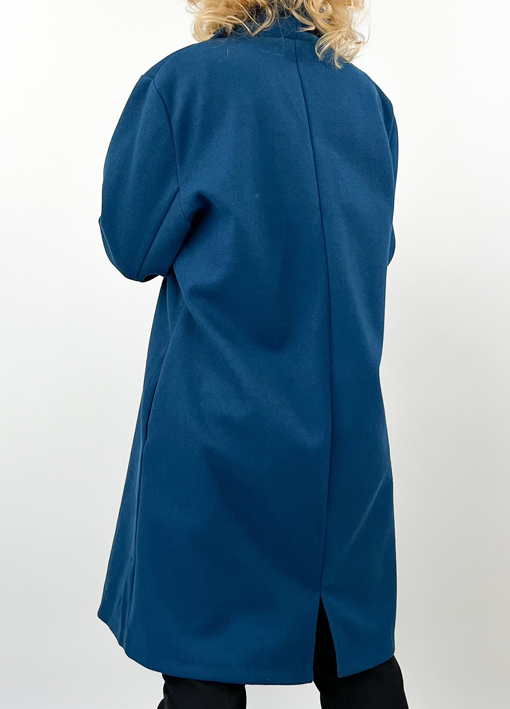 Морської хвилі демісезонне Пальто двобортне Boohoo