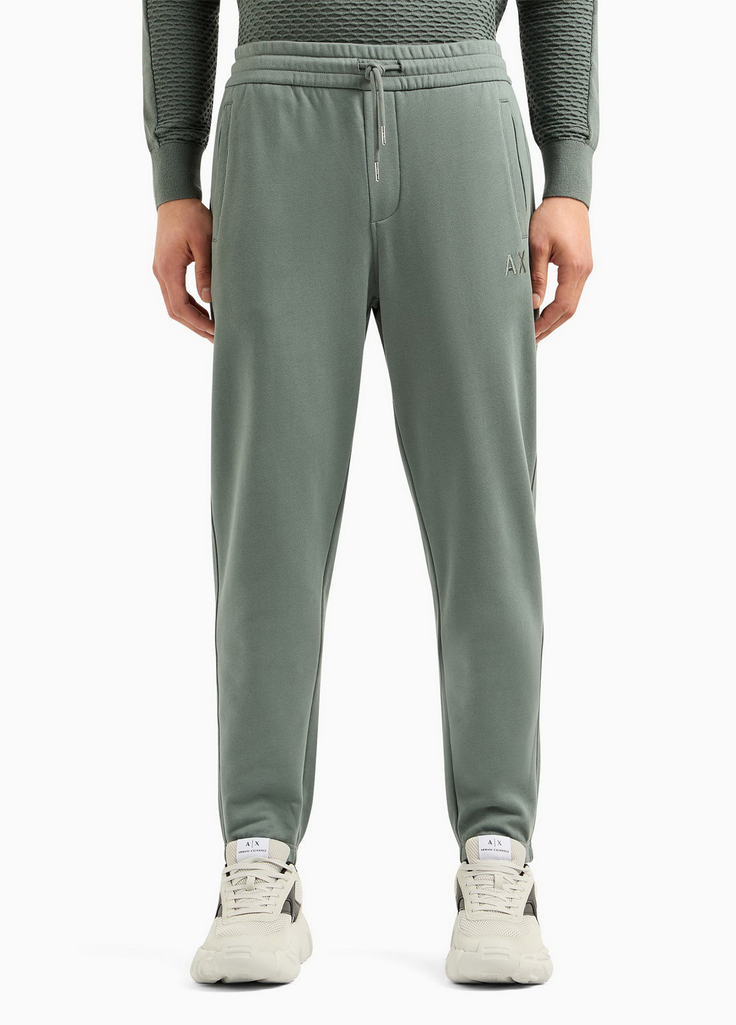 Зеленые спортивные демисезонные джоггеры брюки Armani Exchange