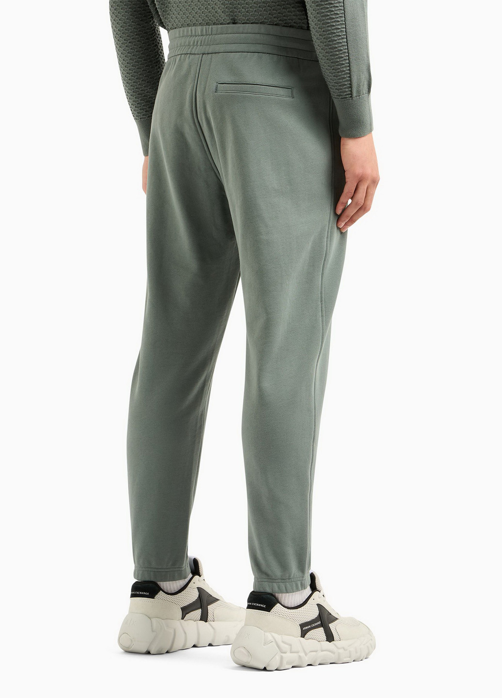 Зеленые спортивные демисезонные джоггеры брюки Armani Exchange