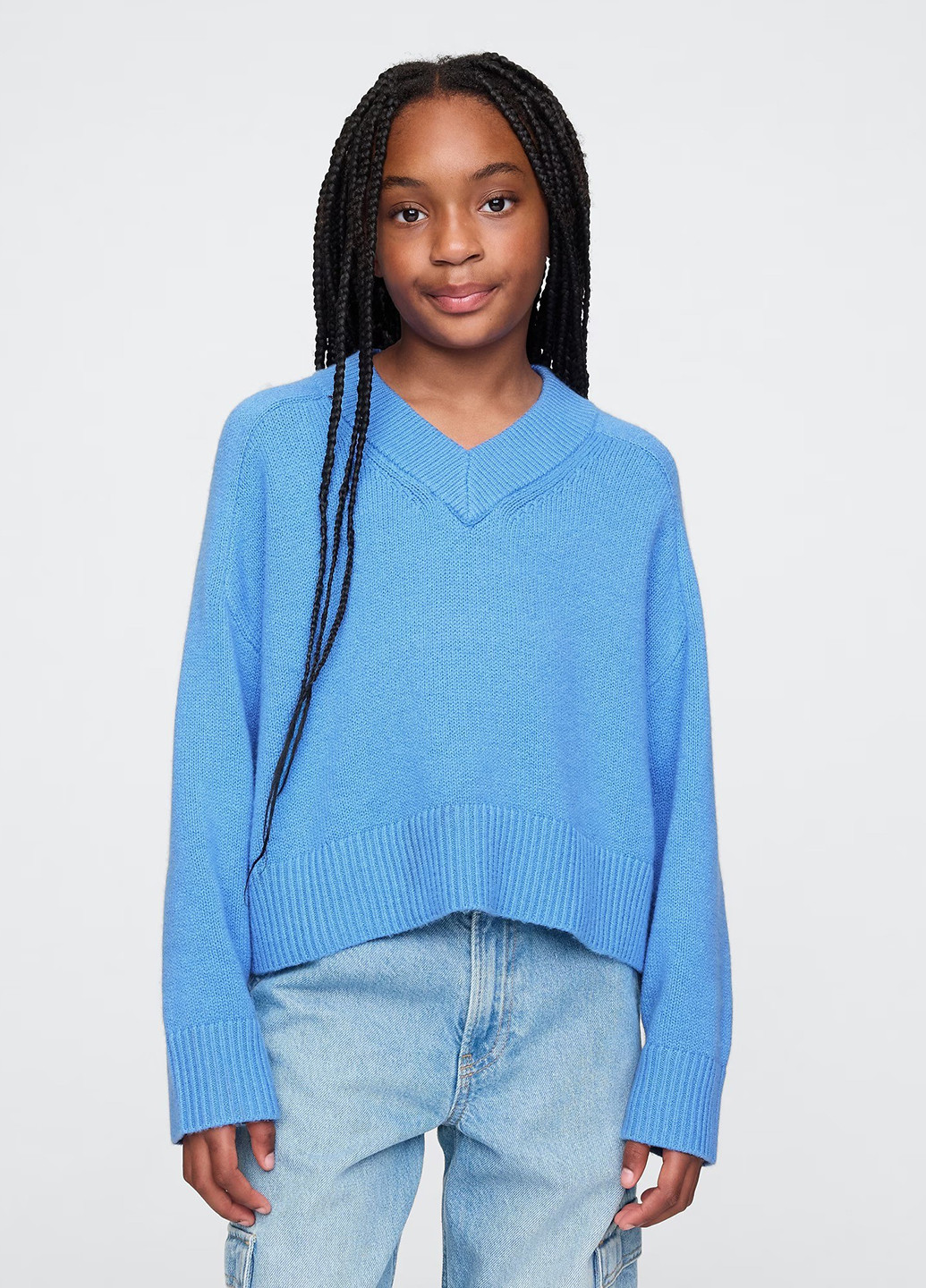 Голубой демисезонный пуловер пуловер Gap