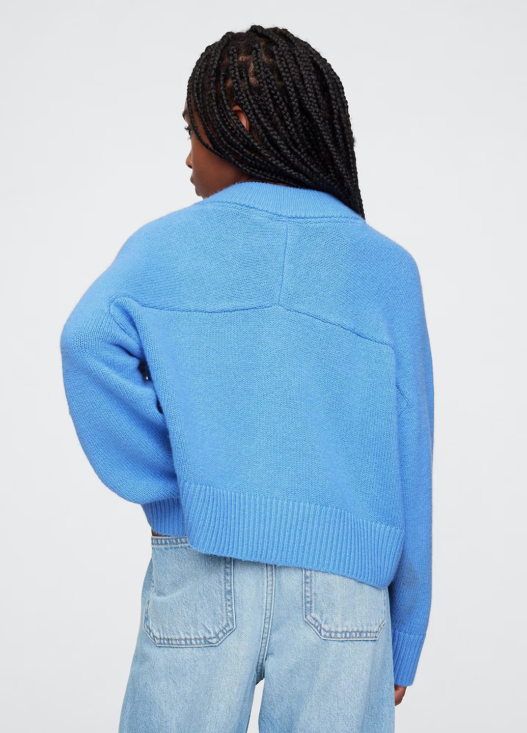 Голубой демисезонный пуловер пуловер Gap