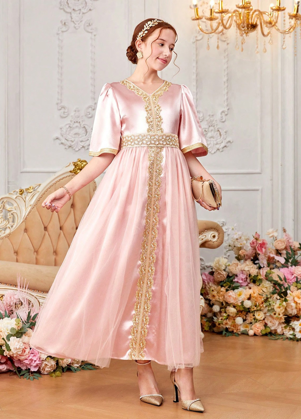 Светло-розовое платье SHEIN (324027903)