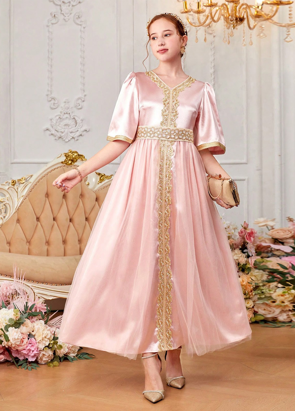 Светло-розовое платье SHEIN (324027903)