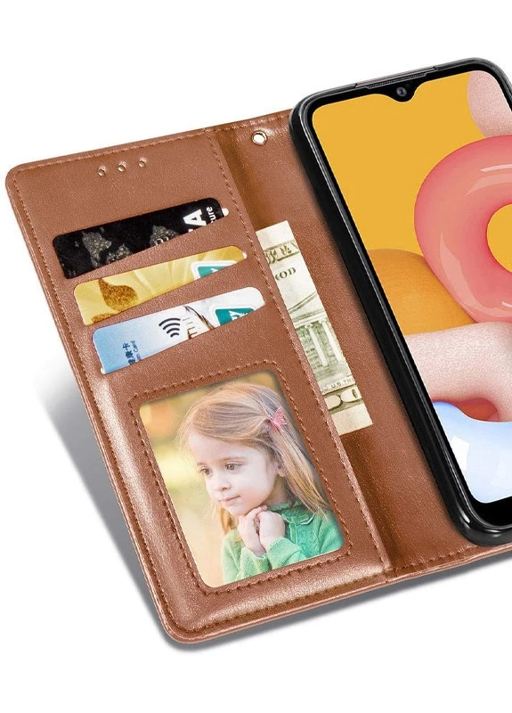 Шкіряний чохол книжка Gallant (PU) для Samsung Galaxy M01 Core / A01 Core Коричневий (is_00000040666_2) Getman (238479796)