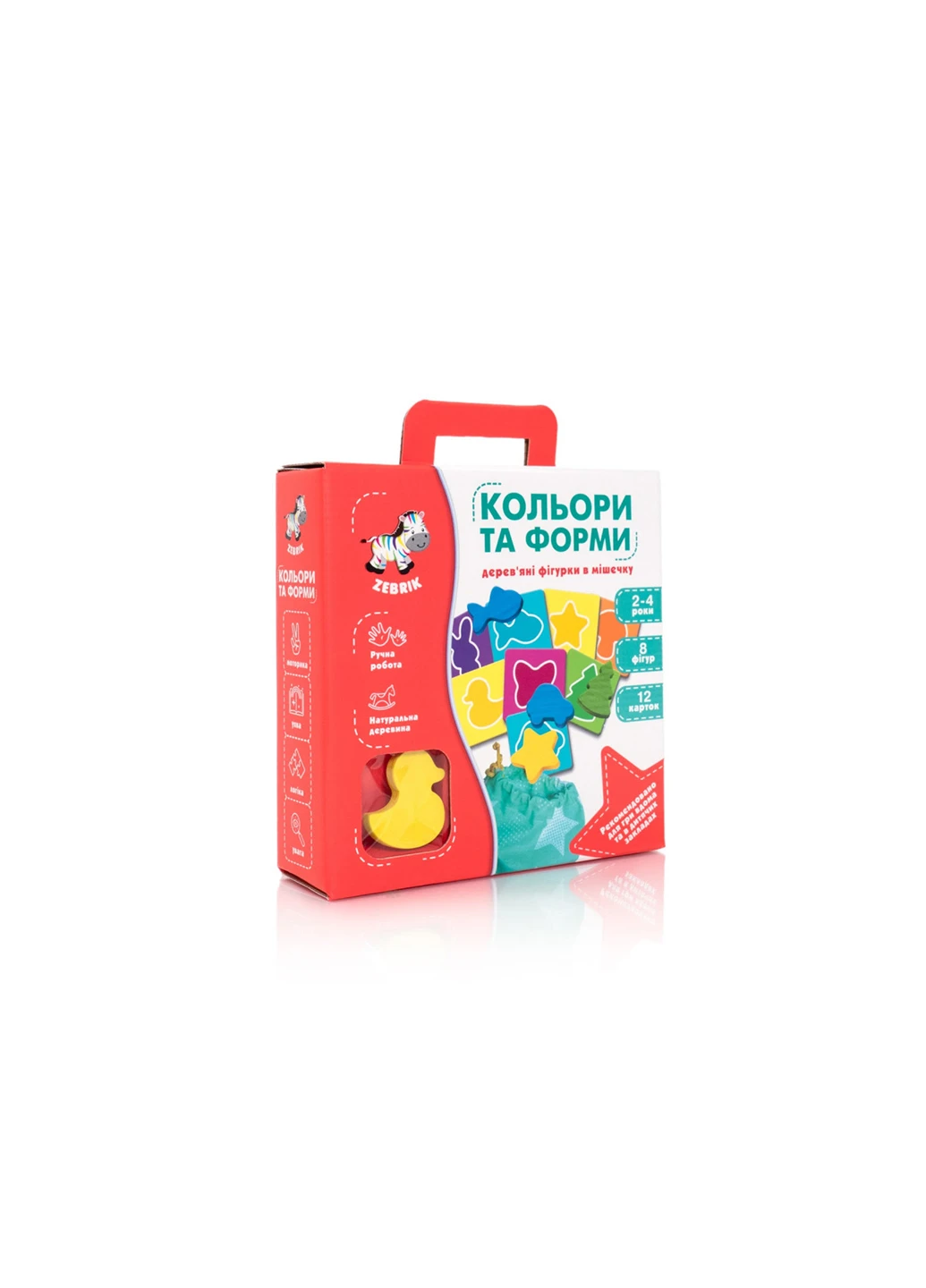 Дерев'яні фігурки в мішку Кольори та форми Vladi toys ZB2001-01 (255292251)