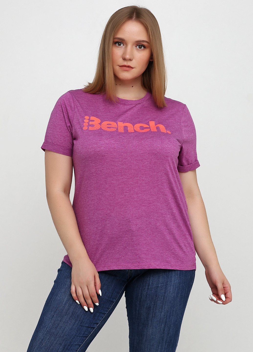 Сиреневая летняя футболка Bench