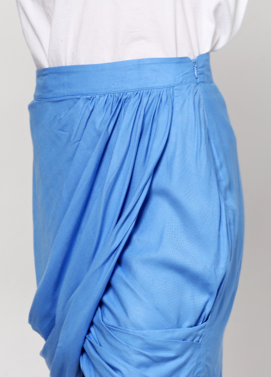 Темно-голубая кэжуал однотонная юбка Zalando