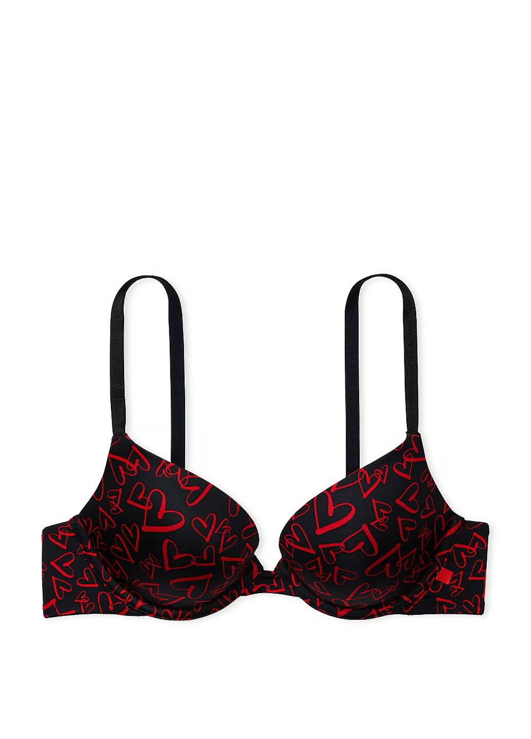 Чёрный бюстгальтер Victoria's Secret с косточками полиамид