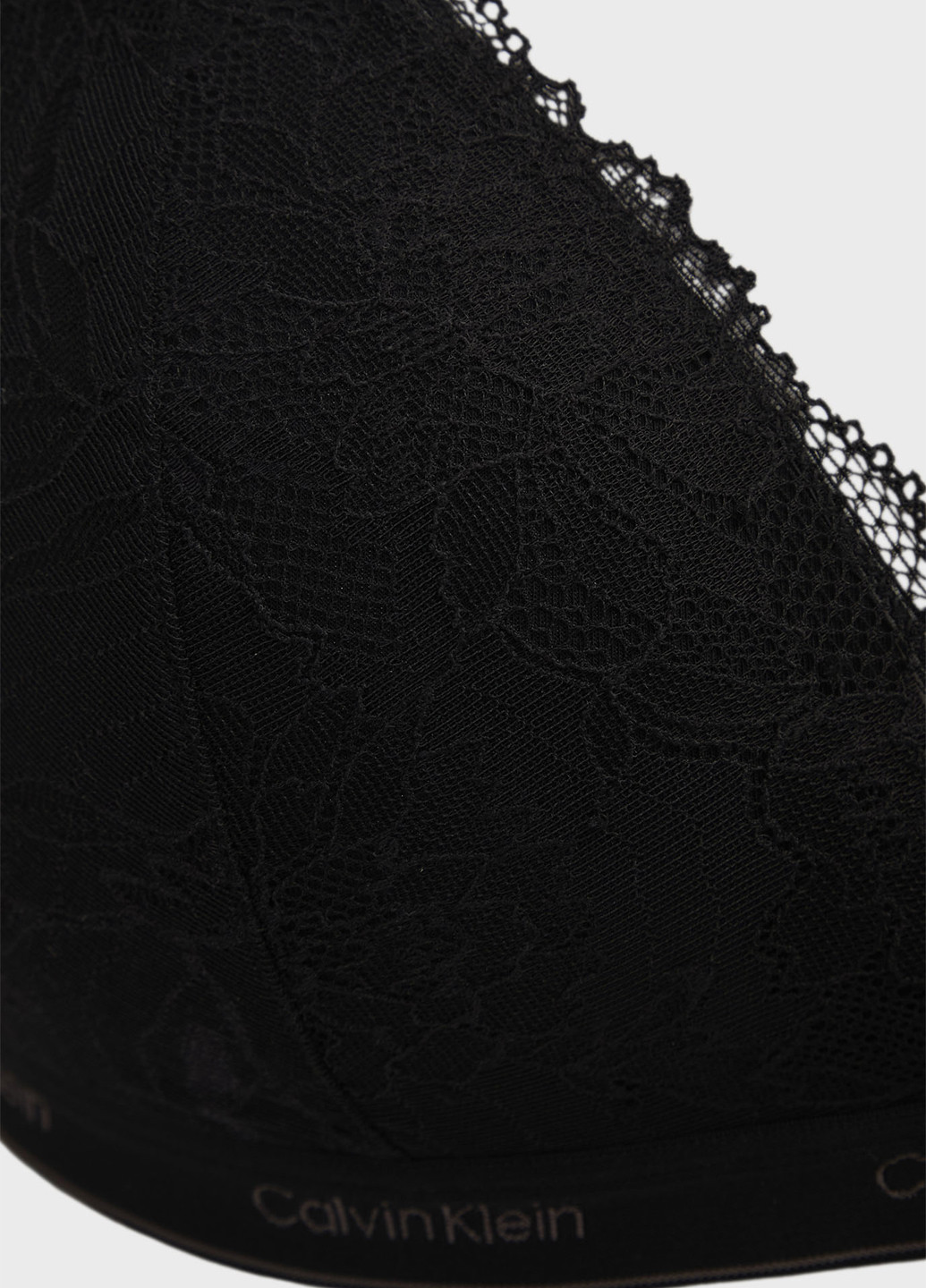 Чёрный бюстгальтер Calvin Klein без косточек полиамид