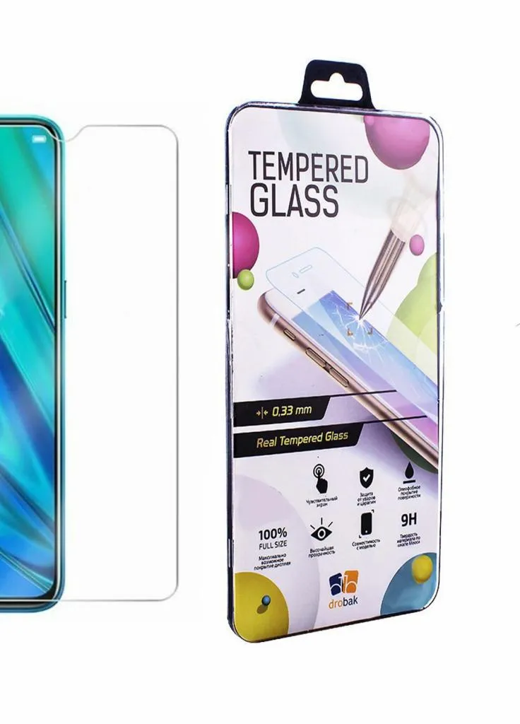 Скло захисне Realme X2 Pro Tempered glass (222244) (222244) Drobak (203961288)