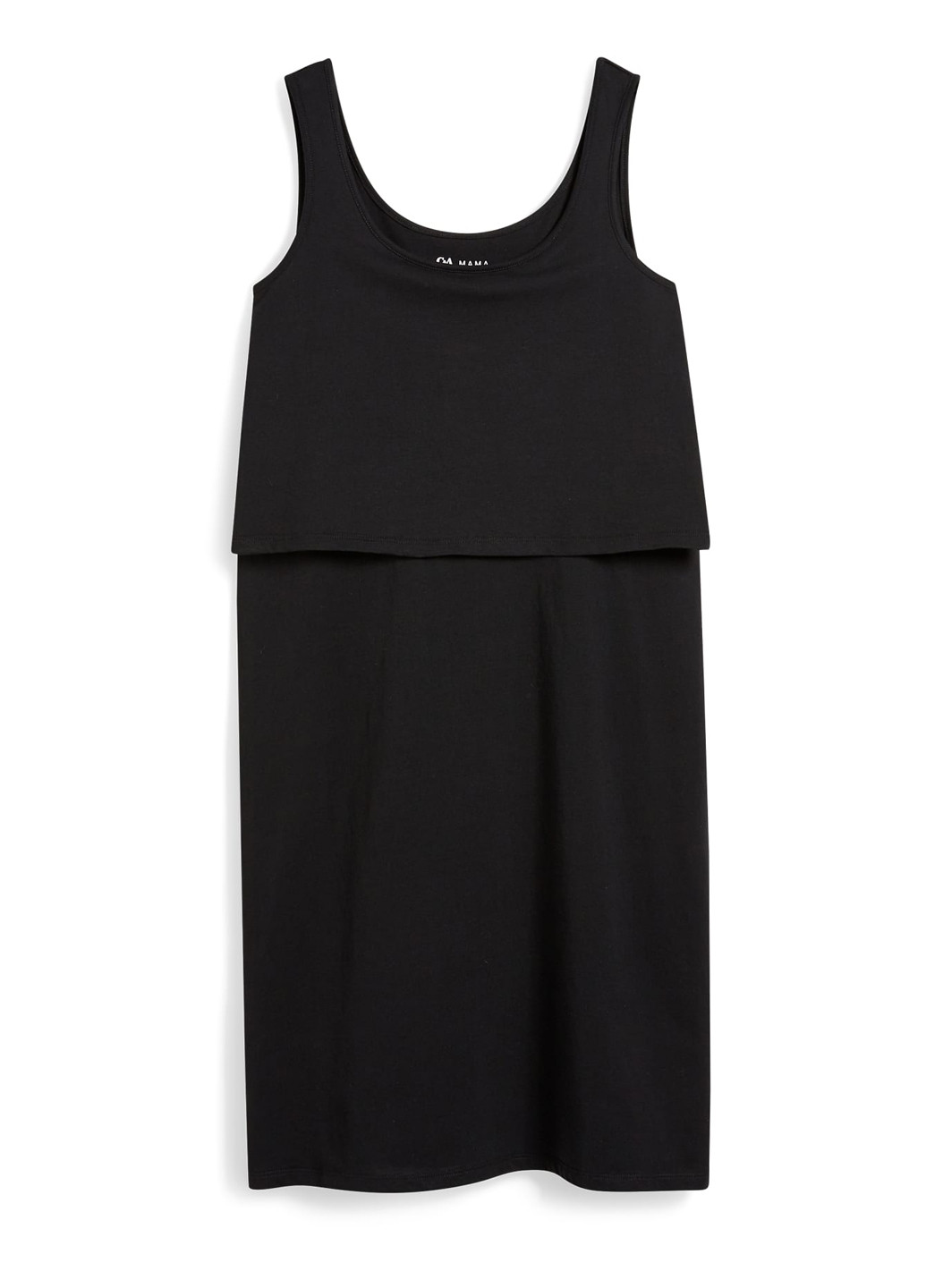 Черное кэжуал платье для беременных платье-майка C&A однотонное