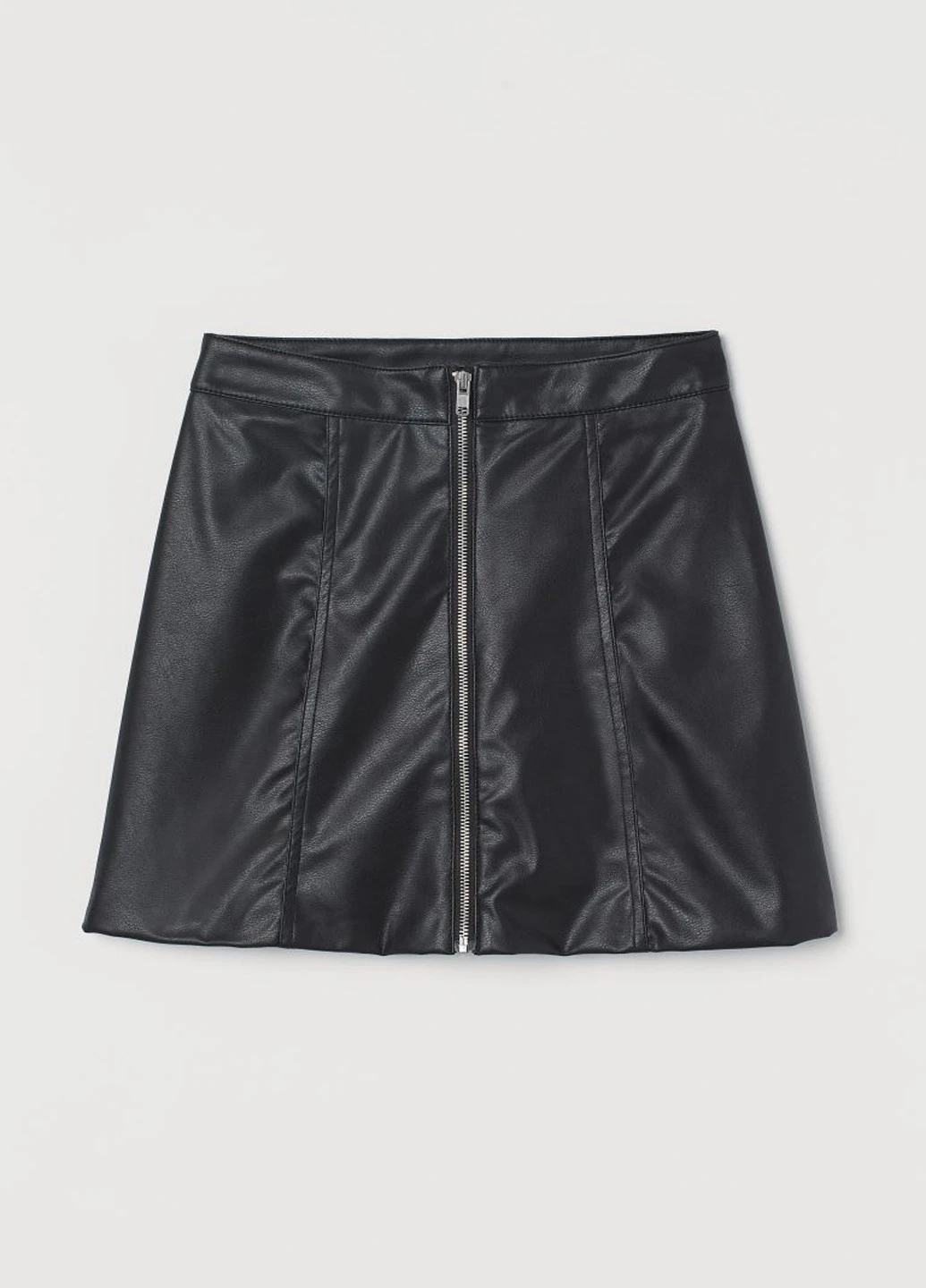 Черная однотонная юбка H&M