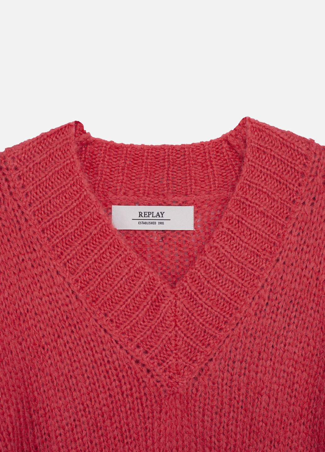 Розовый демисезонный свитер Replay