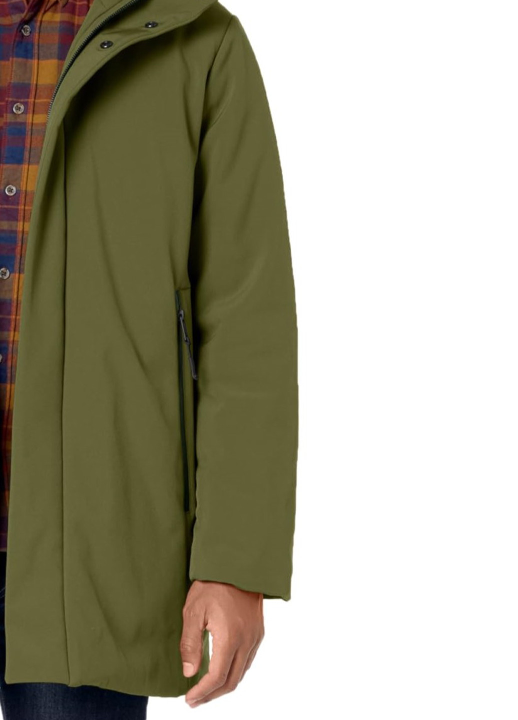 Оливковая (хаки) демисезонная куртка DKNY