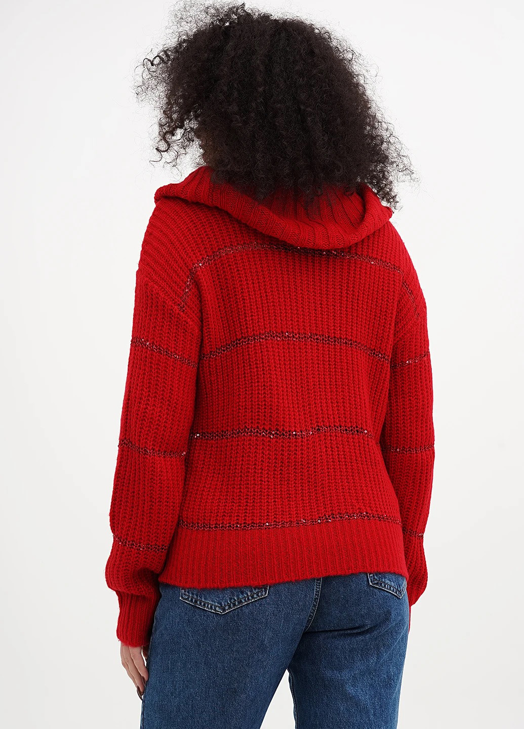 Красный демисезонный свитер Studio