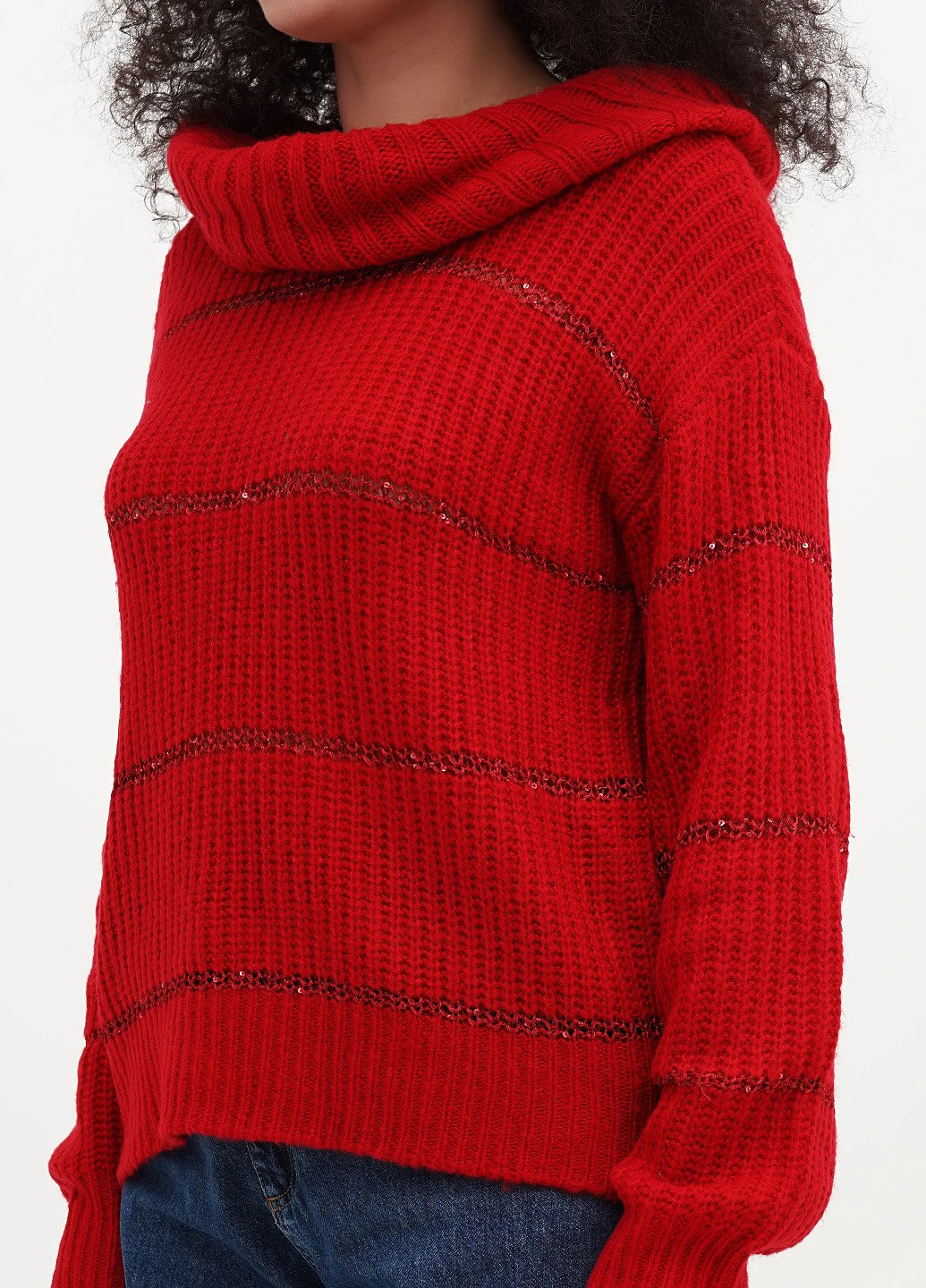 Красный демисезонный свитер Studio