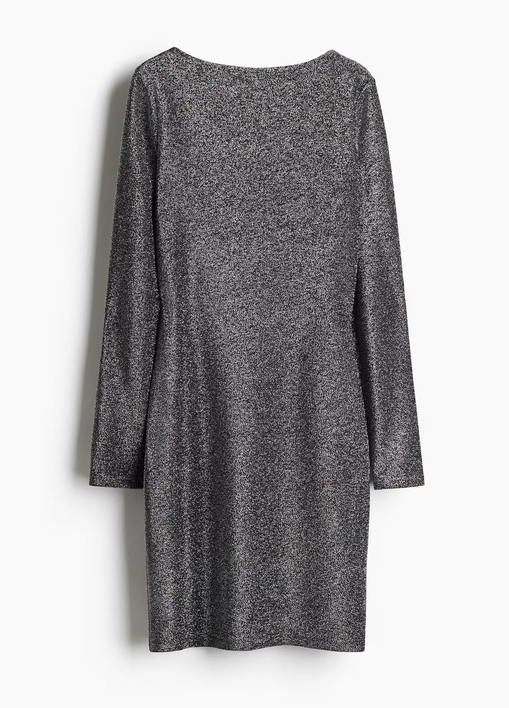 Сріблястий коктейльна сукня з відкритою спиною H&M однотонна