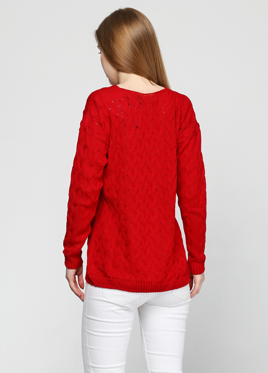 Красный демисезонный пуловер пуловер Zaldiz