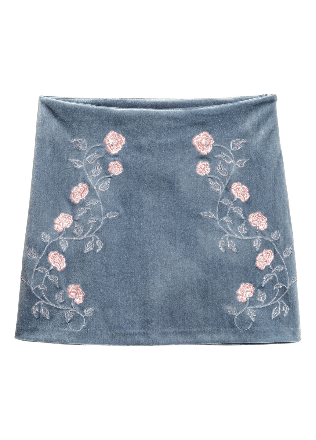 Темно-голубая кэжуал цветочной расцветки юбка H&M макси