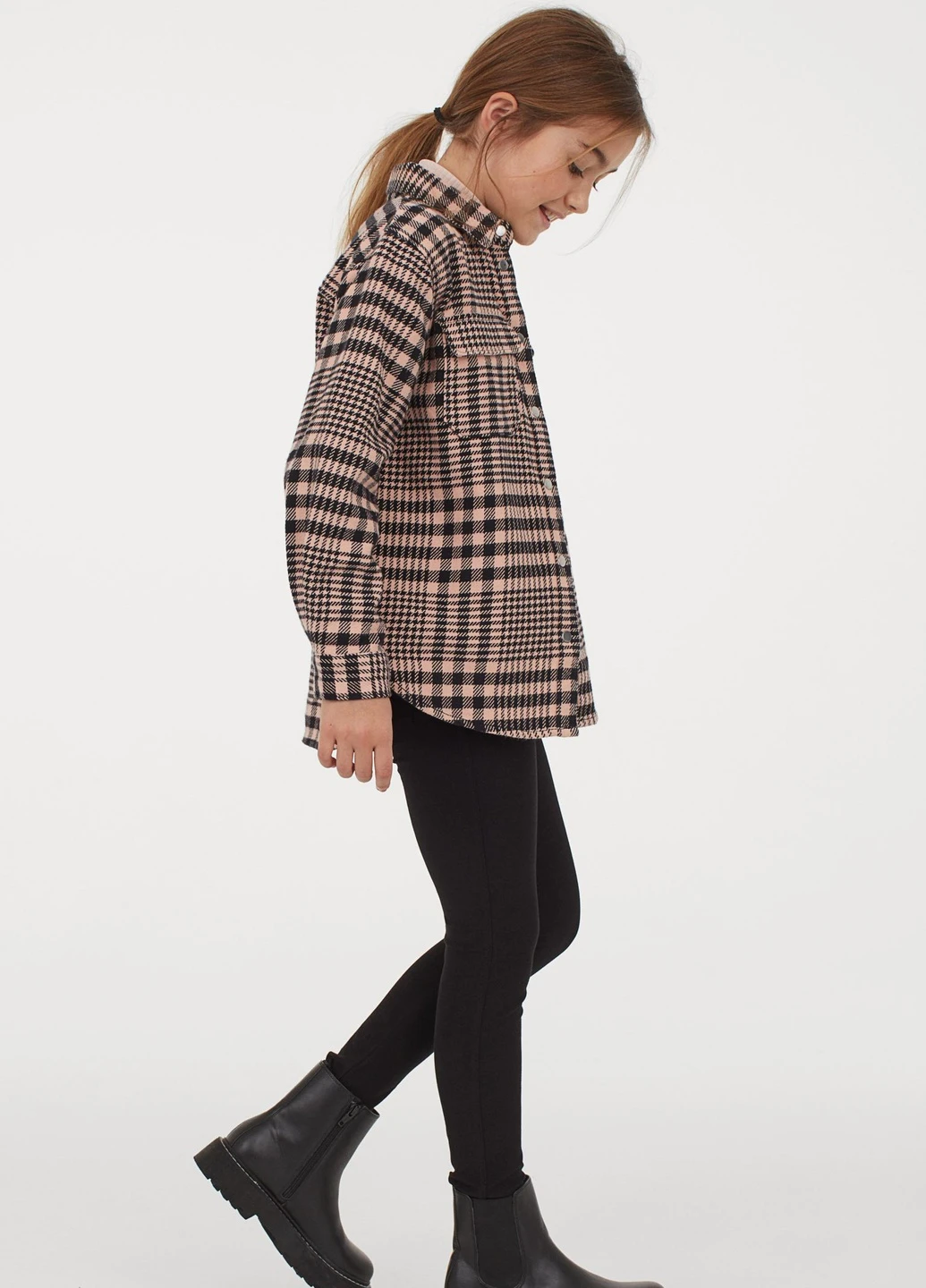 Черные кэжуал демисезонные брюки H&M