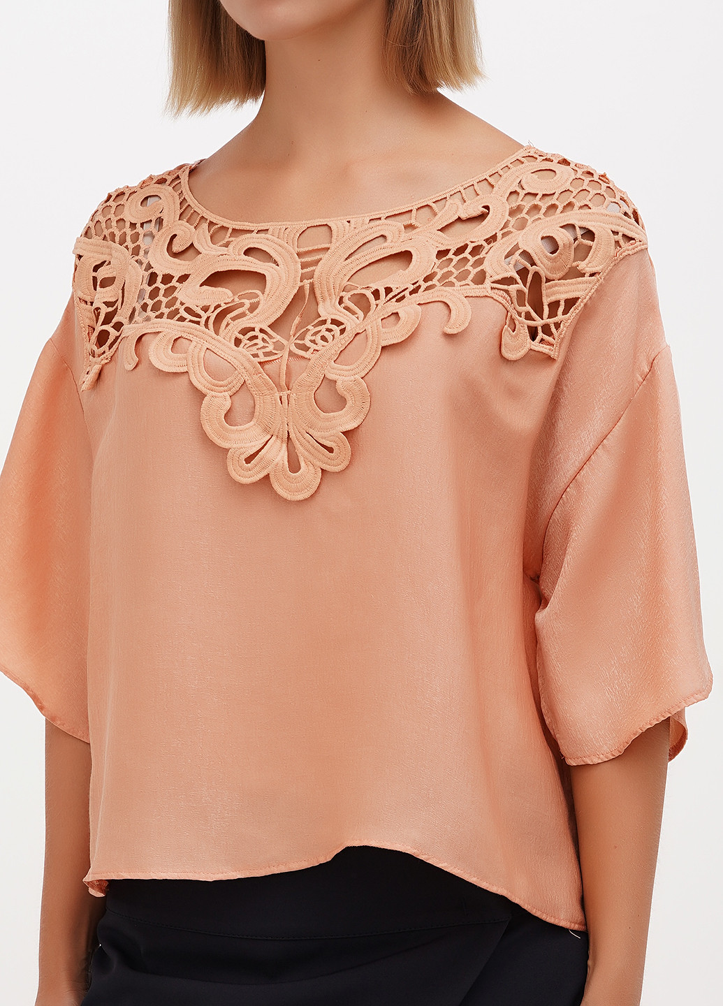 Персиковая блуза Sassofono Club