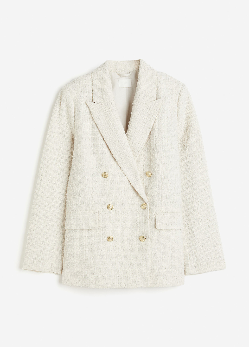 Белый женский жакет H&M однотонный - демисезонный