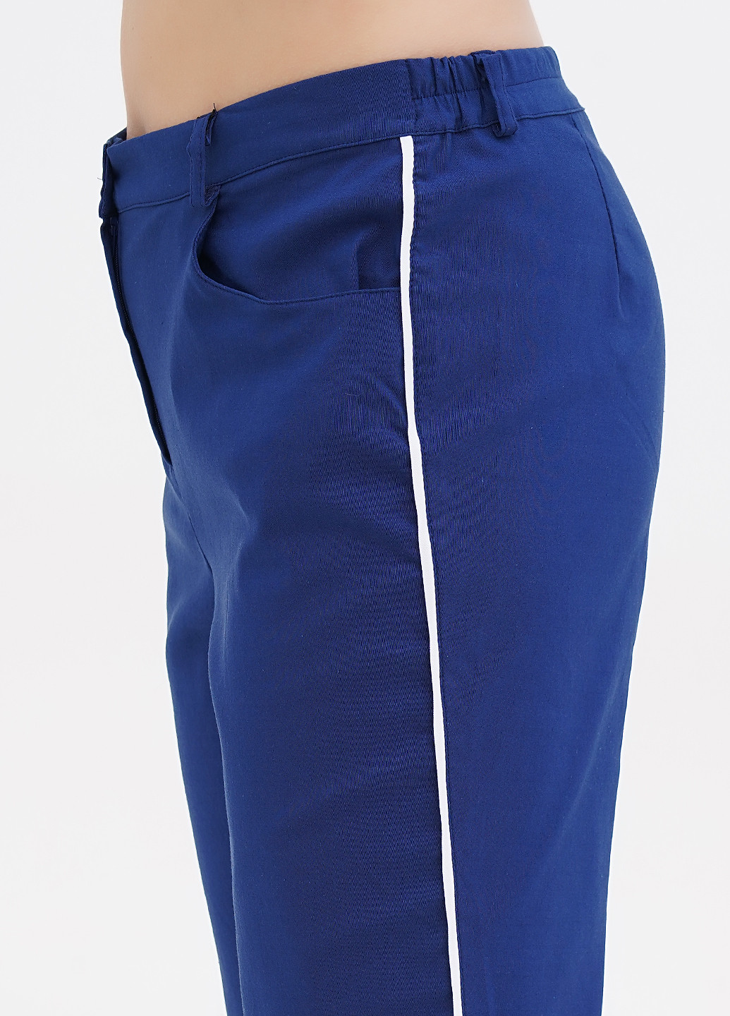Светло-синие кэжуал демисезонные зауженные брюки Long Island