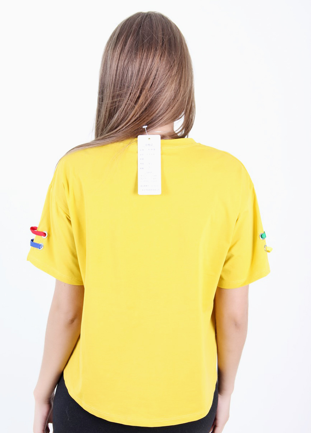 Жовта літня футболка LhuiYiCao