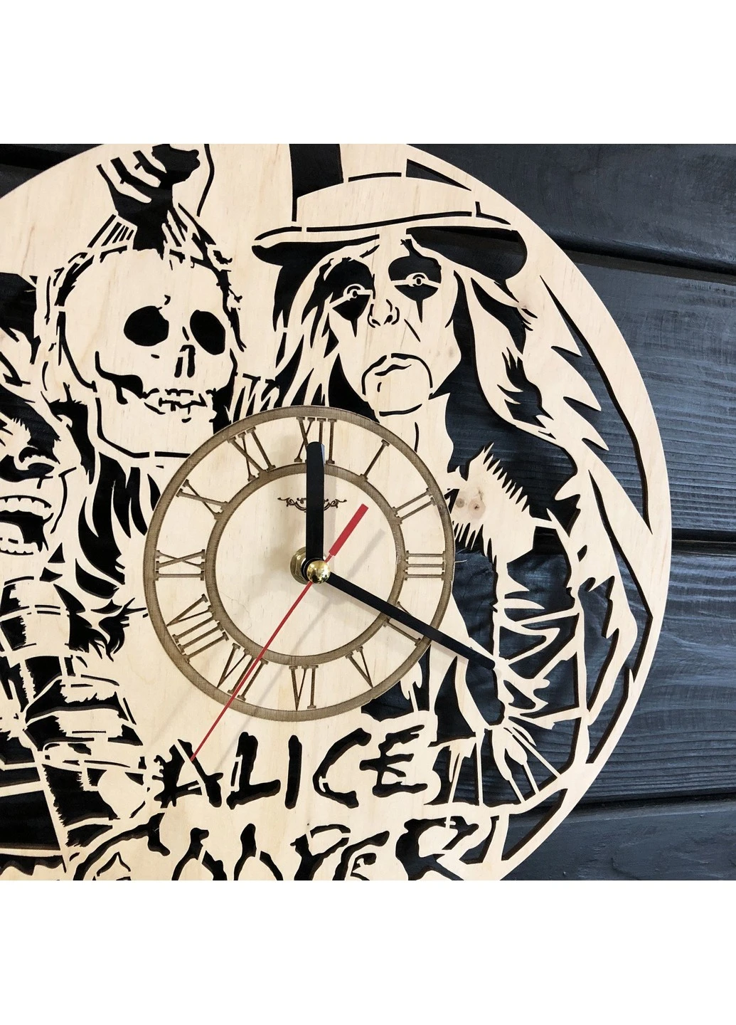 Концептуальний настінний годинник в інтер`єр «Alice Cooper» 7Arts (253567159)