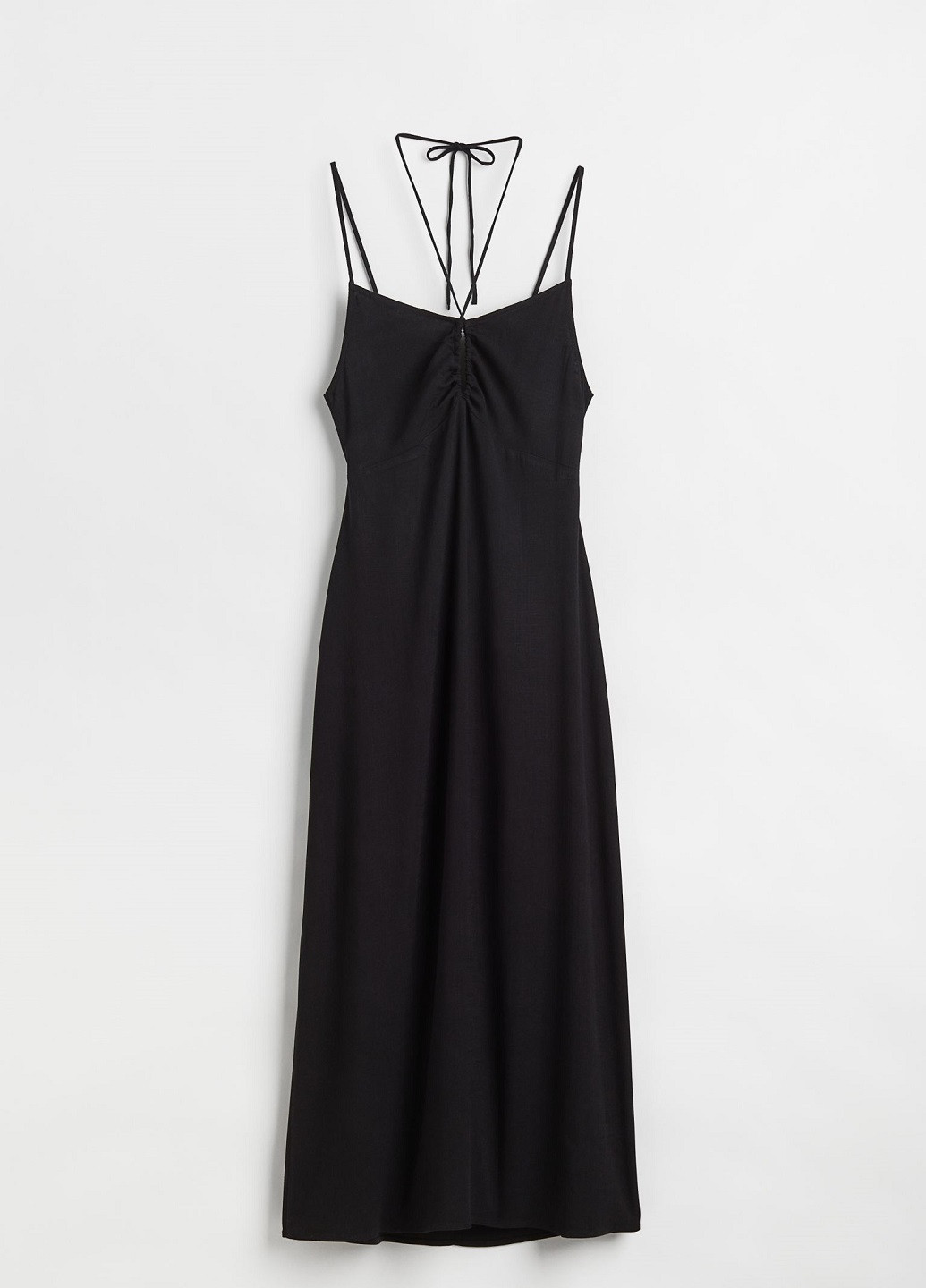 Черное кэжуал платье H&M однотонное