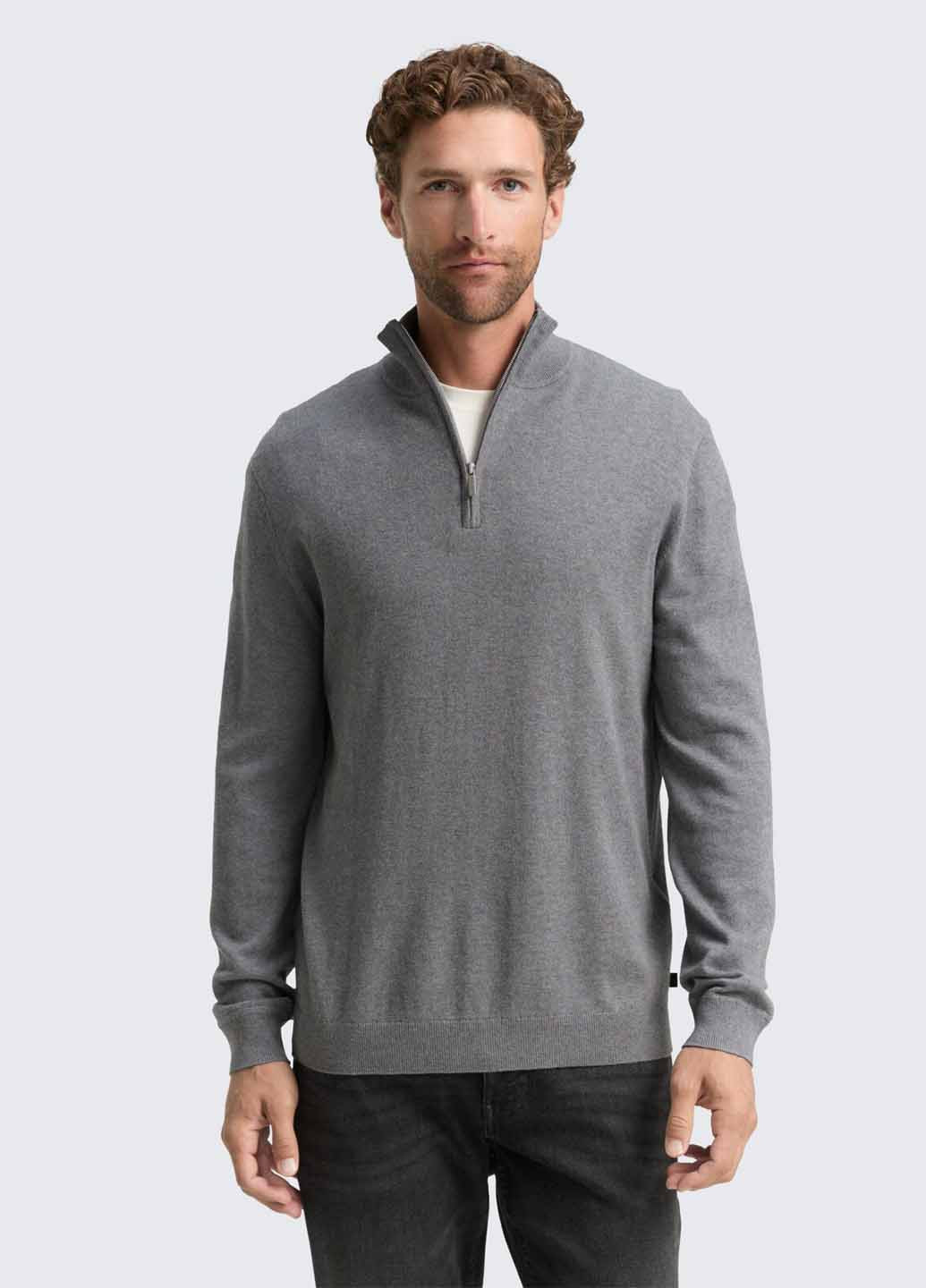 Сірий демісезонний светр Tom Tailor