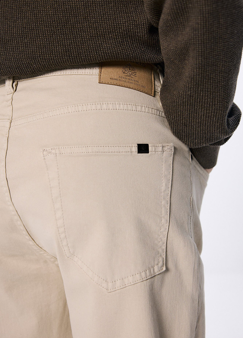 Бежевые кэжуал демисезонные прямые брюки Springfield