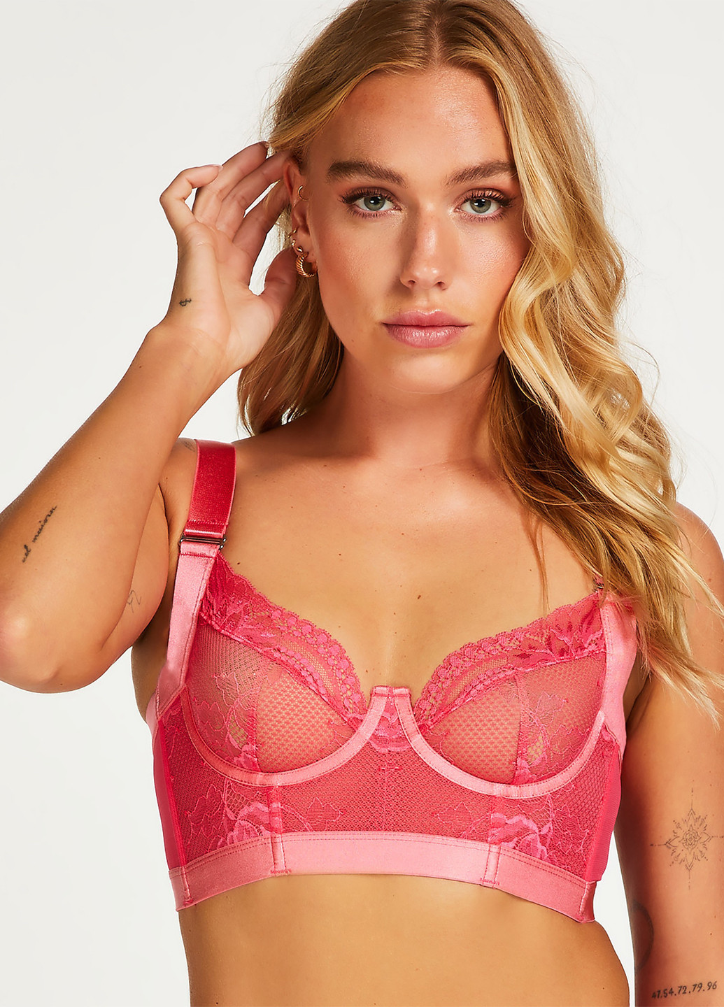 Рожевий бюстгальтер Hunkemoller з кісточками поліамід