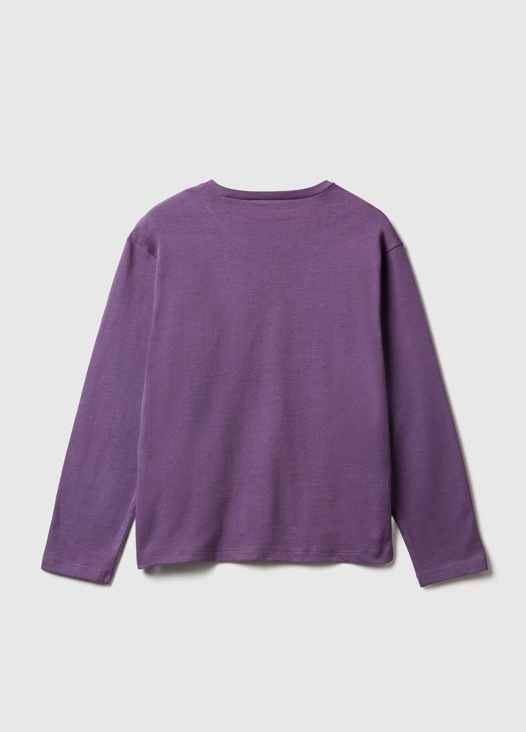 Фиолетовый демисезонный кэжуал лонгслив United Colors of Benetton с рисунком