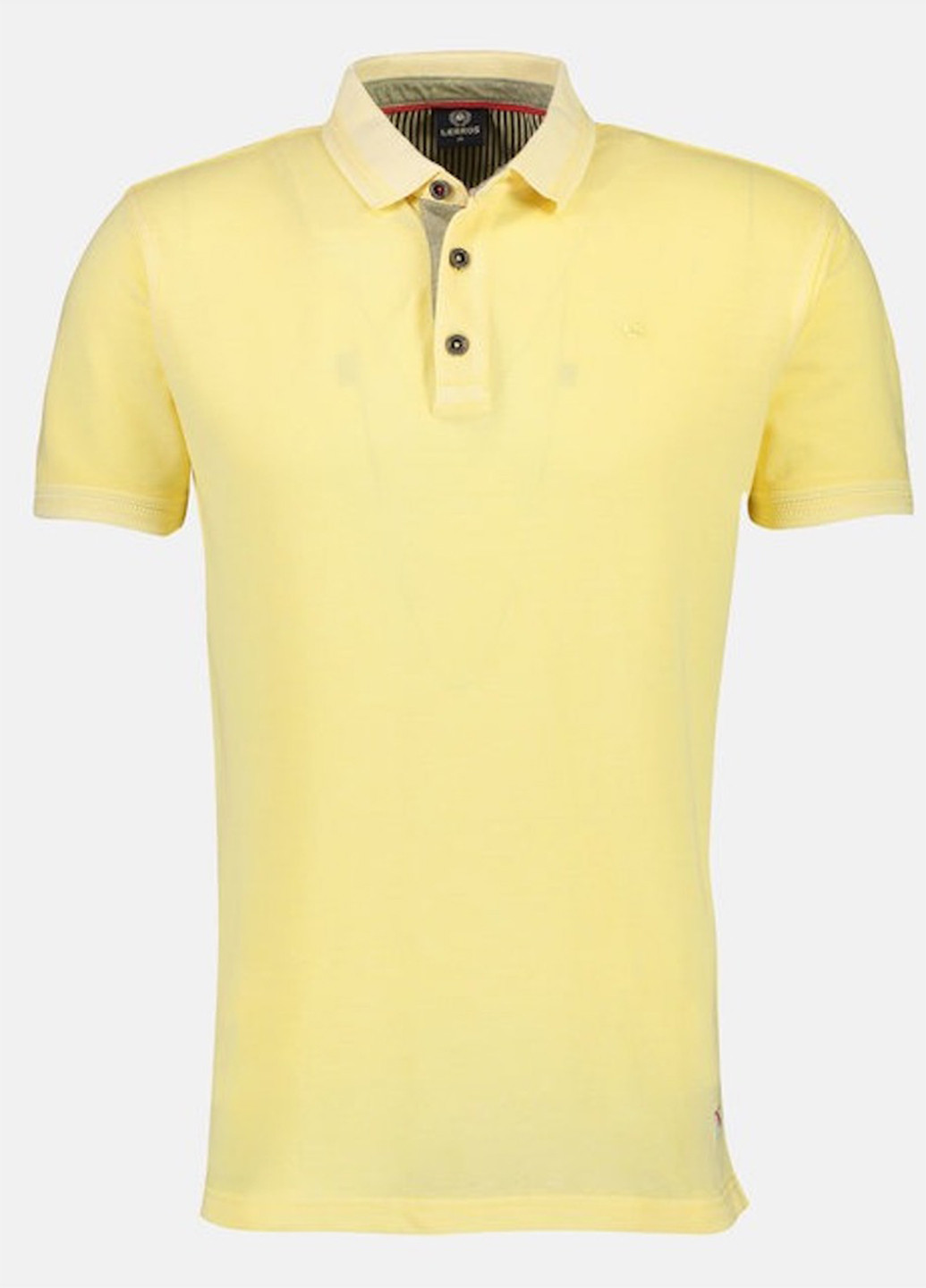 Желтая футболка-поло для мужчин Lerros однотонная
