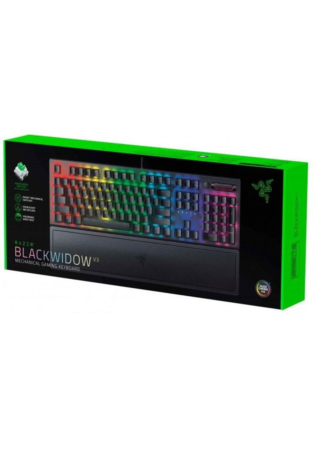 Клавиатура BlackWidow V3 Green Switch USB Black (RZ03-03540800-R3R1) Razer (250604743)