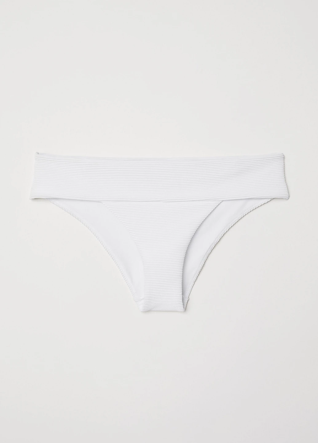 Белые купальные трусики-плавки однотонные H&M