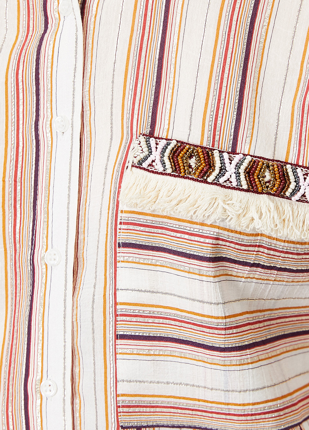 Цветная кэжуал рубашка в полоску KOTON