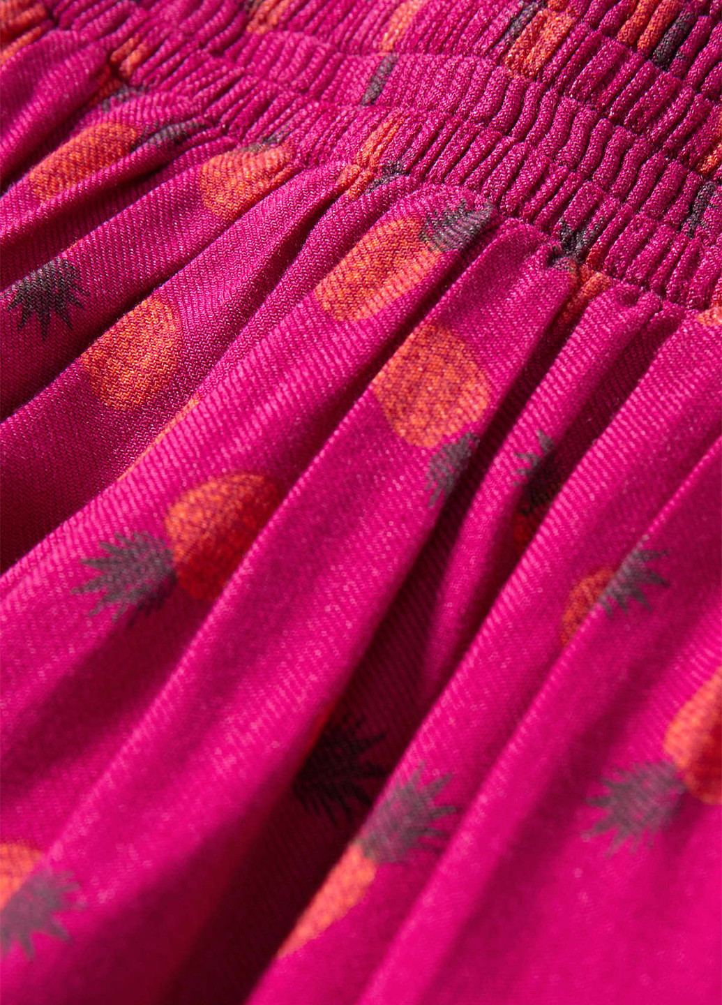 Фуксиновая кэжуал с рисунком юбка C&A клешированная