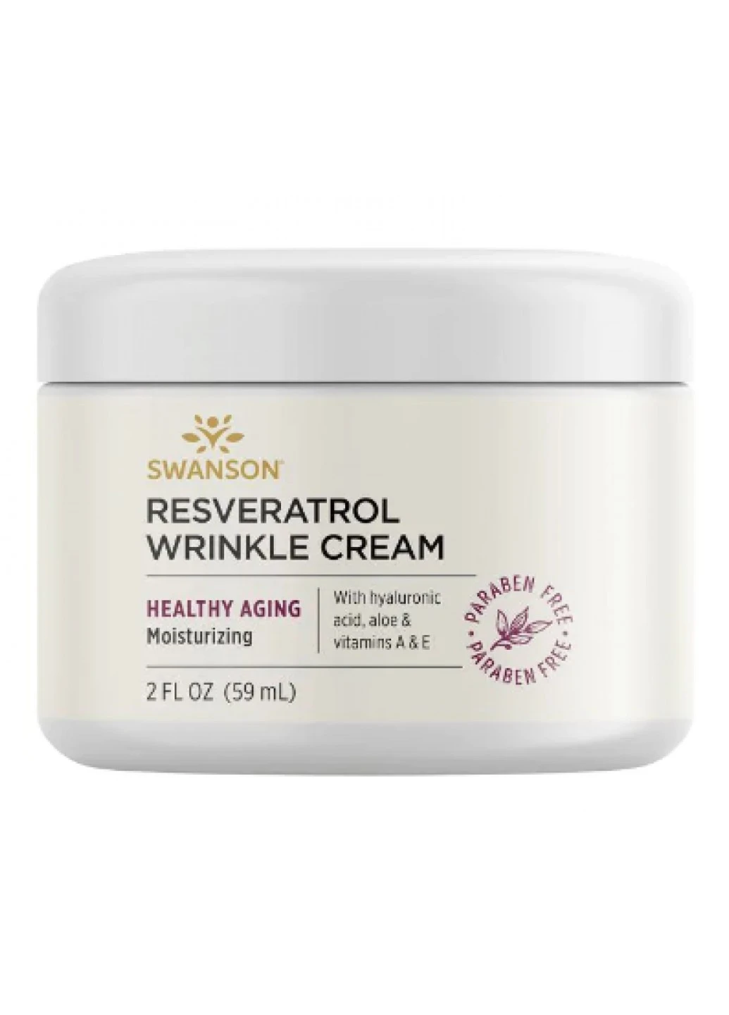 Ресвератрол крем от морщин Resveratrol Wrinkle Cream 59 мл Swanson (255407717)